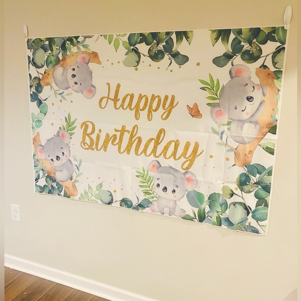Koala Bday Party Backdrop 🐨